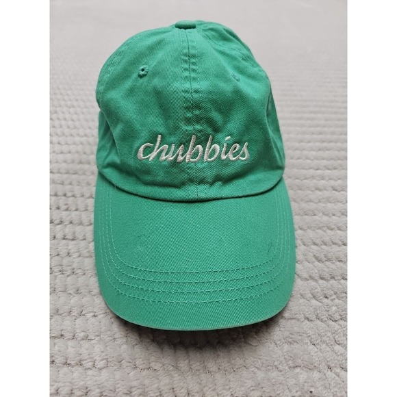 Chubbies Hat Baseball Cap Adjustable Strapback Seafoam Green Beach Cotton - Picture 2 of 9